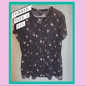 Short Sleeve Sea Shell Blouse